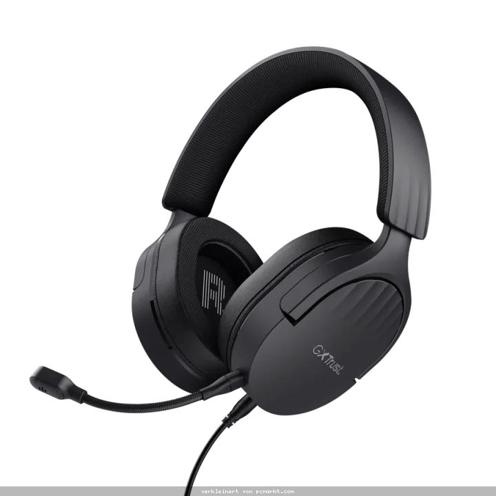 Trust Gaming GXT489 FAYZO Gaming Headset schwarz Leistungsstarkes , ohrumschließendes Gaming-Headset für PC, Laptop und Konsolen, schwarz