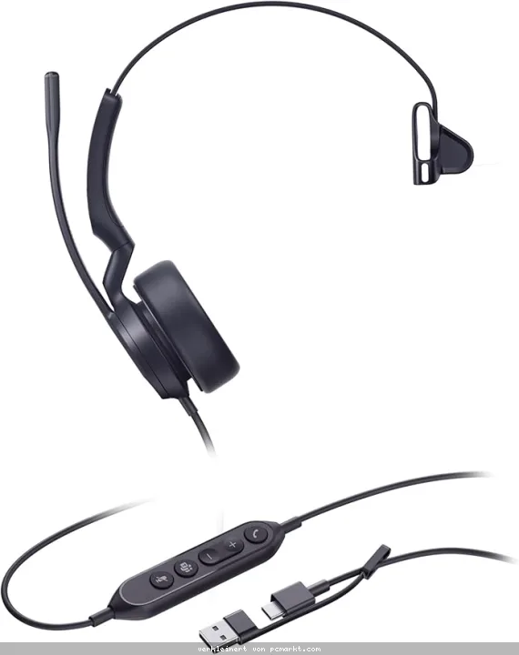 Yealink Headset UH44 Mono USB-C/A