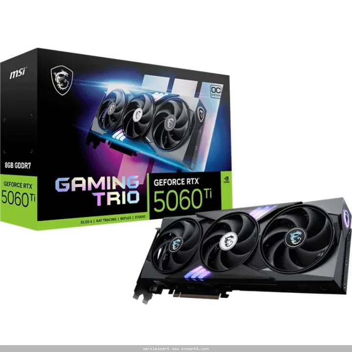 MSI GeForce RTX 5060 Ti 8G GAMING TRIO OC - 8GB GDDR7, HDMI, 3x DP