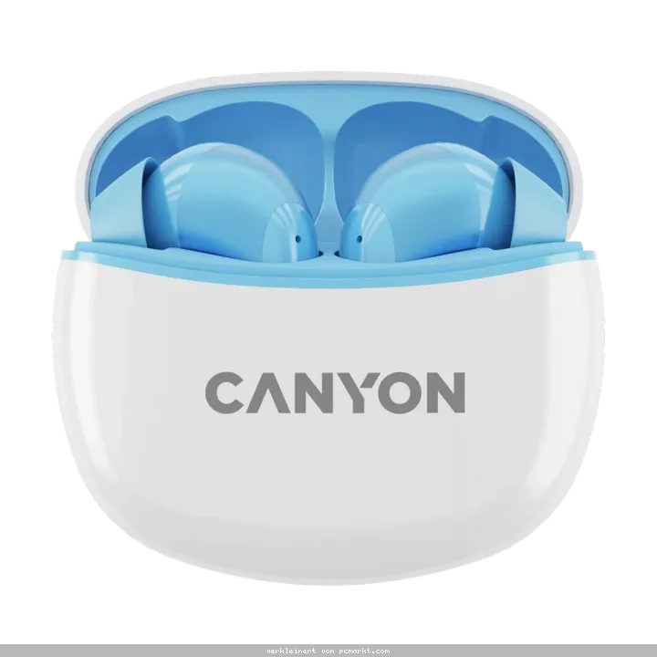 CANYON In-Ear Kopfhörer TWS-5, Blue Bluetooth 5.3, Berührungssteuerung, Ladeeingang: USB-C