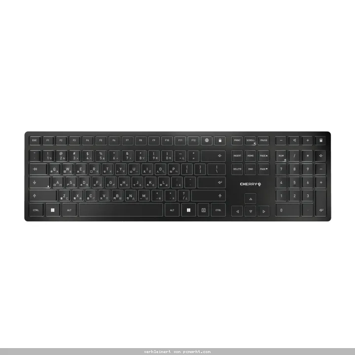 CHERRY kabellose Tastatur KW 9100 Slim, kabellos, Bluetooth DE-Layout