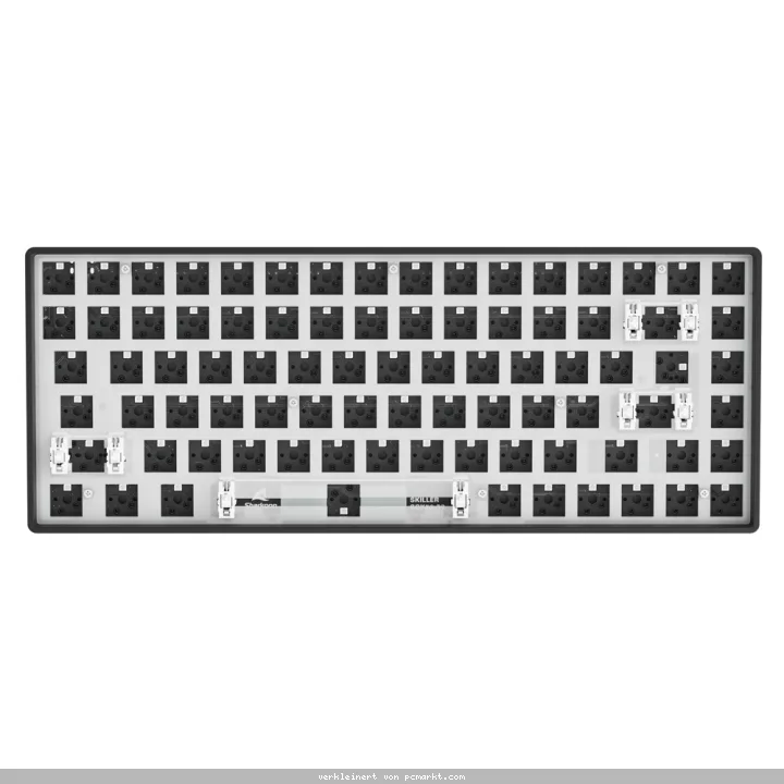 Sharkoon SKILLER SGK50 S3 Barebone Gaming Tastatur - komplett personalisierbare Gaming Tastatur im 75% Layout, Hot-Swap, RGB-Beleuchtung, QWERTZ-Layou