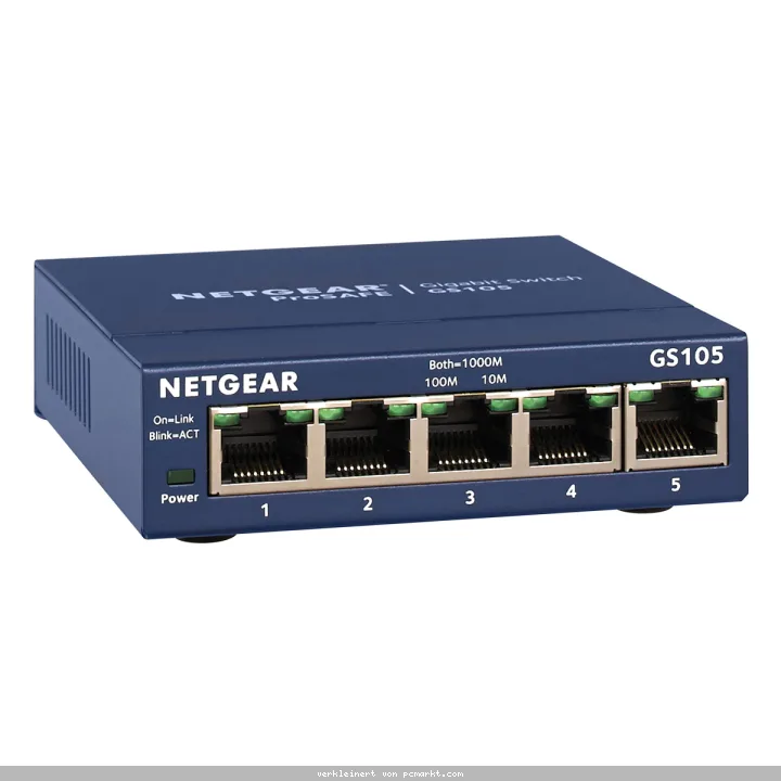 NETGEAR GS105GE Unmanaged Switch [5x Gigabit Ethernet]