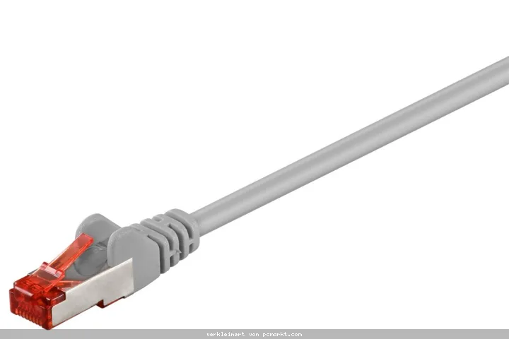 Goobay CAT 6 Patchkabel, S/FTP (PiMF), Grau, 1 m,