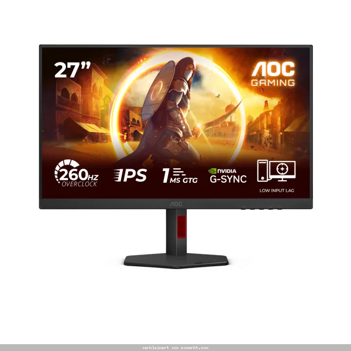 AOC 27G4ZR 27 Zoll - Gaming Monitor Fast IPS Panel, FHD, 260 Hz, 1 ms, HDR 10, HDMI, DP