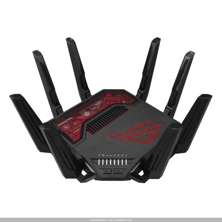 ASUS ROG Rapture GT-BE19000 WiFi 7 Gaming Router WLAN BE19000 Triband, 7x LAN, 8x Antenne (extern)