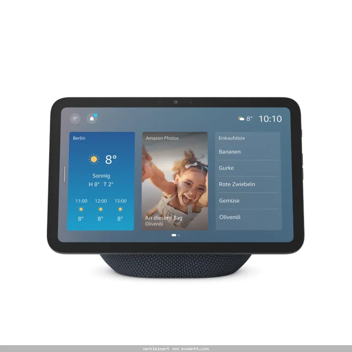 Amazon Echo Show 8 (2025 release) - Graphite Neu gestaltetes, nahtloses, brillantes 8,7-Zoll-Display in HD-Auflösung mit raumfüllendem 3D-Audio und Al