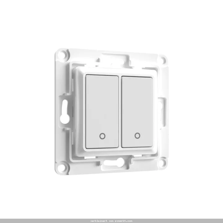 Shelly Wall Switch 2, Wandtaster 2-fach, weiß