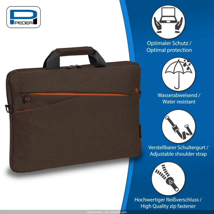PEDEA Notebook Tasche "Fashion" für Geräte bis 17,3" (43,9cm) braun