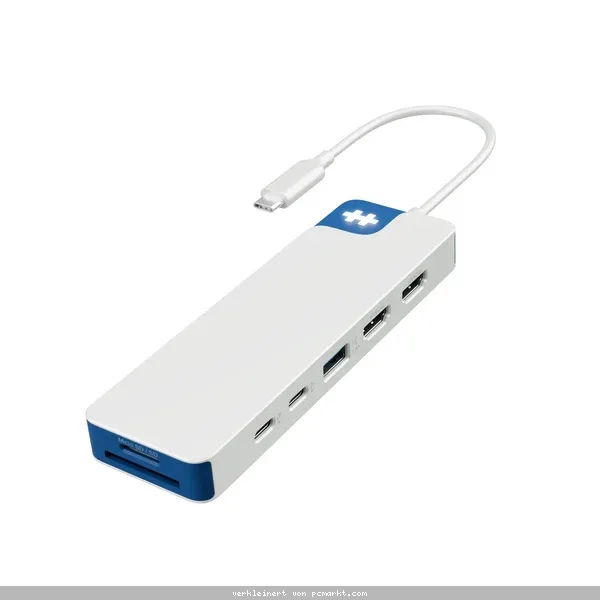 Hyperdrive Flex 9-Port Dual 4K HDMI-Dockingstation 100W Power Delivery-Anschluss // 3,5-mm-Audiobuchse // SD- und microSD-Kartenleser (104 MB/s) // F