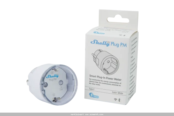 Shelly Plug PM Gen3 weiß - Das Gerät überwacht nur den Energieverbrauch. Es kann keine Elektrogeräte ein-/ausschalten