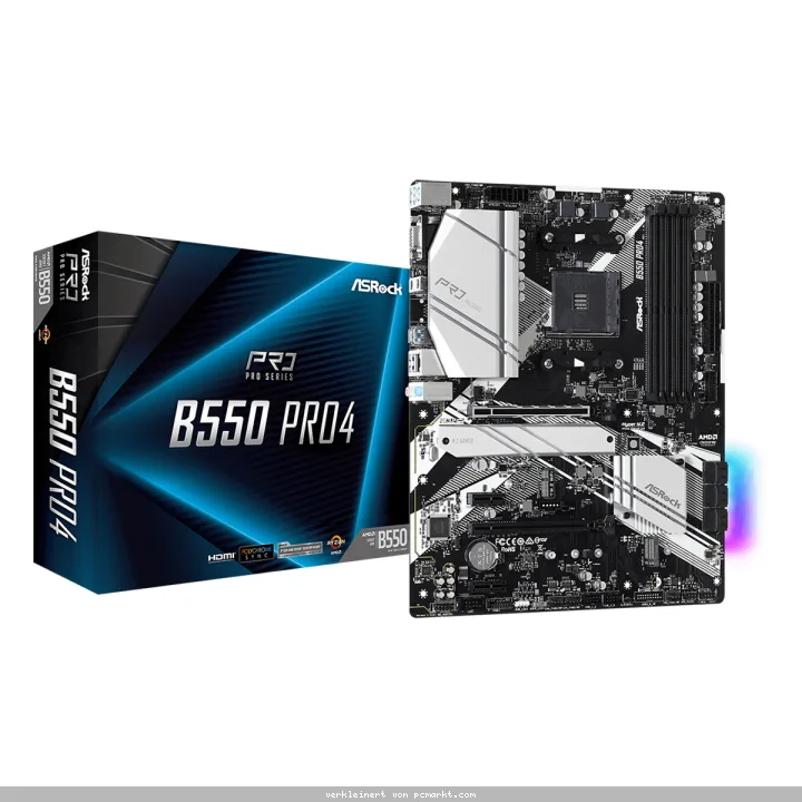 ASRock B550 Pro4 Mainboard Sockel AM4