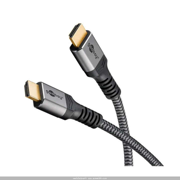 Goobay Plus High-Speed-HDMI™-Kabel mit Ethernet (4K@60Hz), 1.0 m
