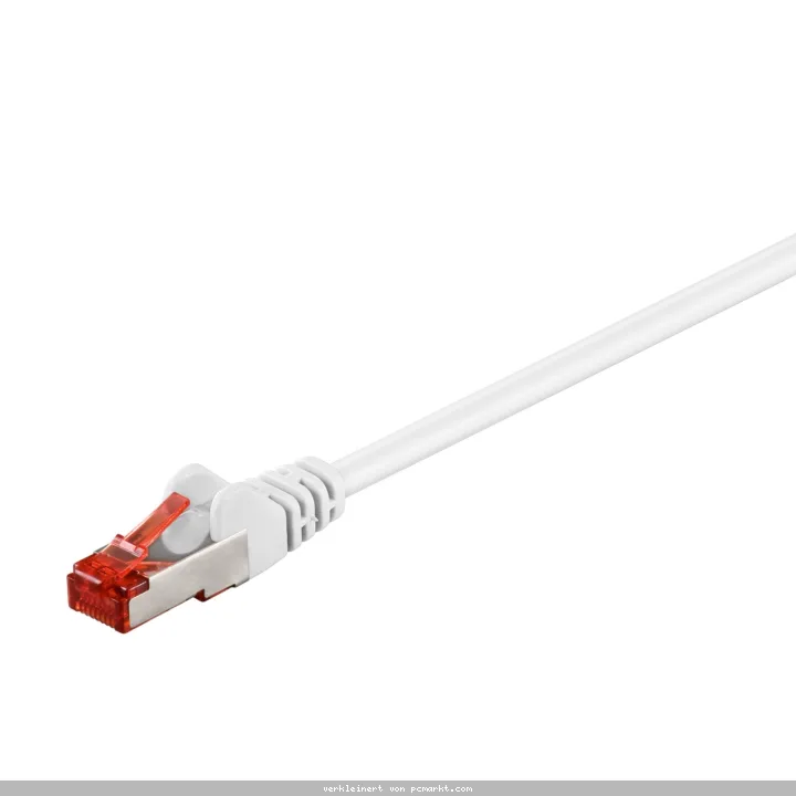 Goobay 0,5m CAT 6 Patchkabel, S/FTP (PiMF), Weiß