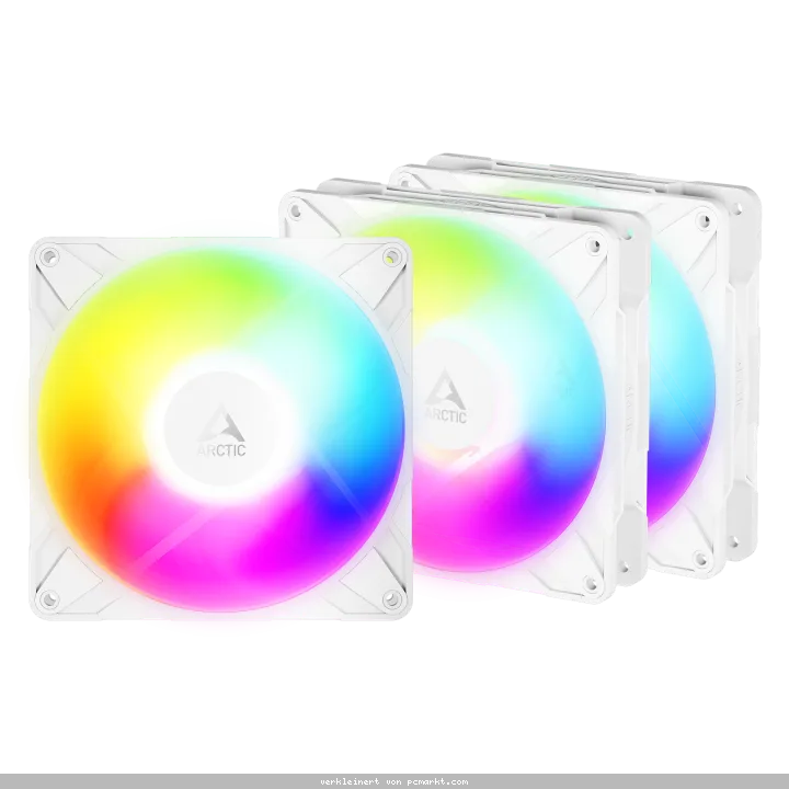 ARCTIC P14 PRO Reverse A-RGB weiß 3er-Pack | Gehäuselüfter