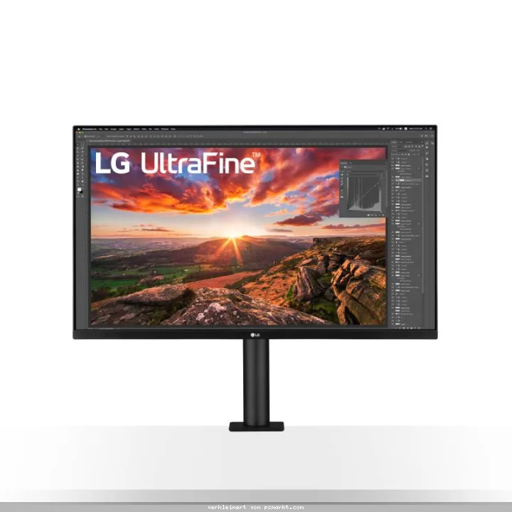 LG 32UN880K-B Ergo Monitor - 4K UHD-IPS, Pivot, Höhenverstellung - HDMI, DisplayPort 1.4, USB-C