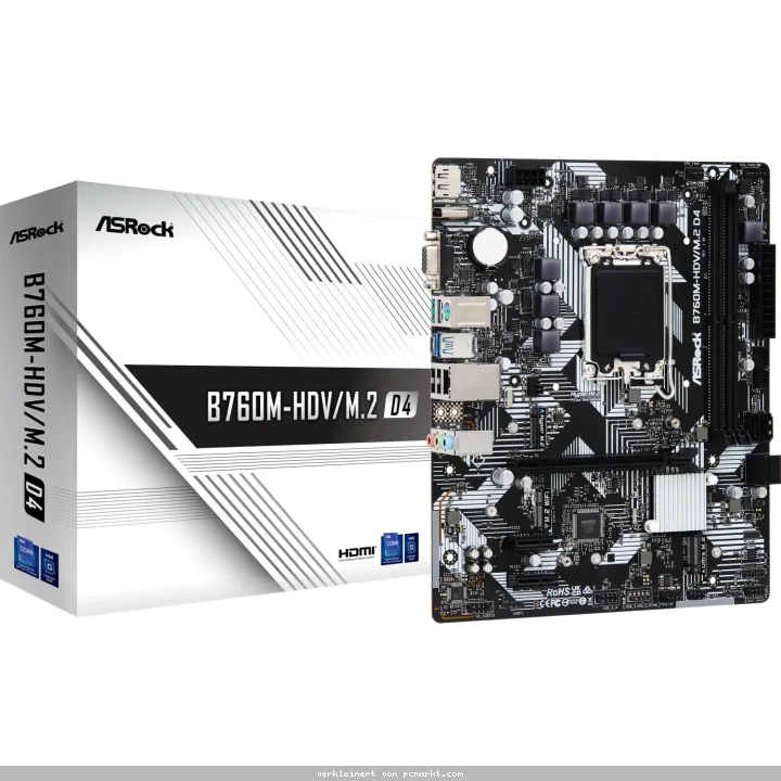 ASRock B760M-HDV/M.2 D4 Mainboard