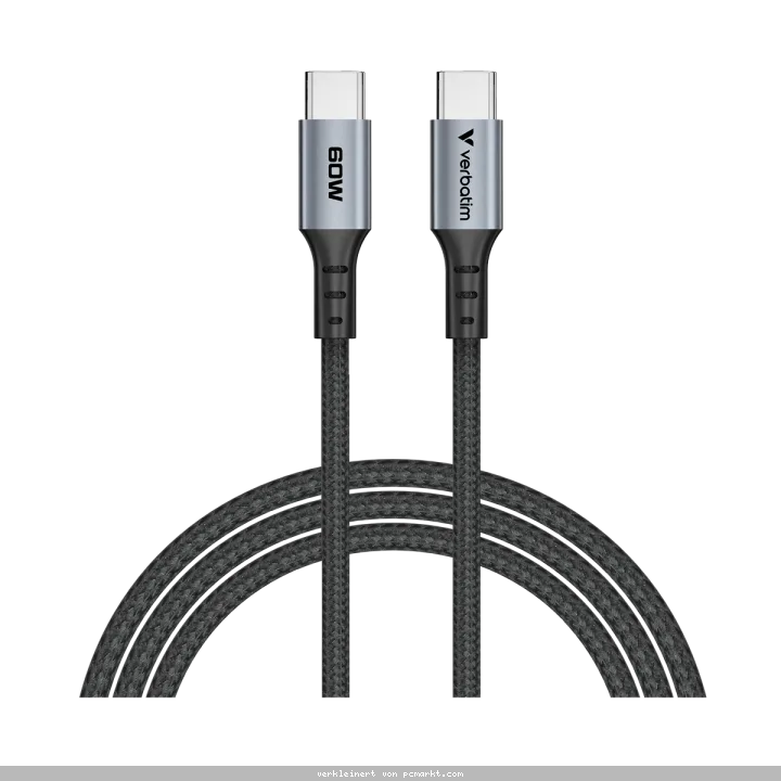 VERBATIM Sync & Charge USB-C zu USB-C 60W 120 cm