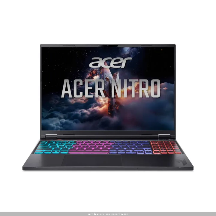 Acer Nitro 16 (AN16-A91-R9ZL) Gaming 16,0" WQXGA, 240Hz, Ryzen 9-9955HX3D, 32GB RAM, 1.000GB SSD, GeForce RTX5070Ti, Windows 11