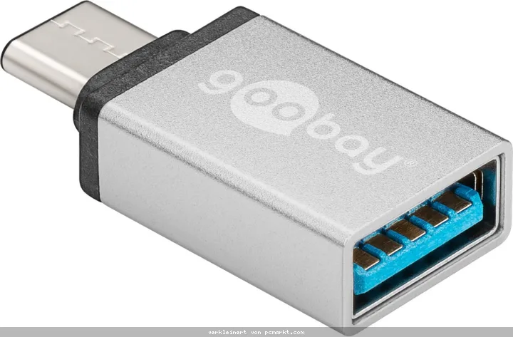 Goobay Adapter USB-C™ auf USB A 3.0 Adapter, silber