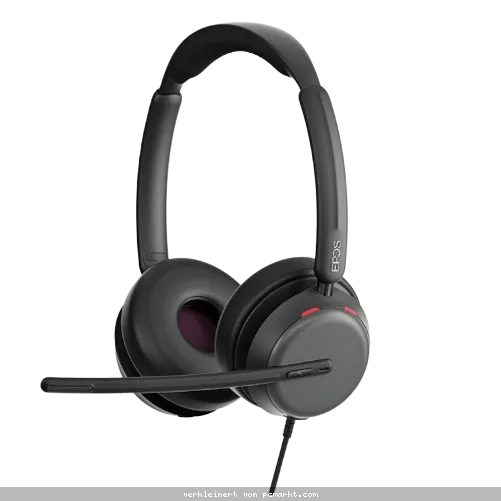 Epos IMPACT 860 ANC, Stereo-Headset, Kabelgebunden Kabelgebunden Adaptive ANC-Geräuschunterdrückung, 360-Grad-Busylight, Super-Wideband-Technologie