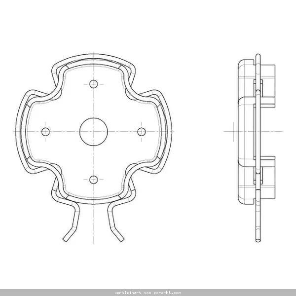 RADEMACHER Click-Antriebslager 4015K-14 Lagertulpe -inkl. Federring, Passend für RolloTube Small und Medium