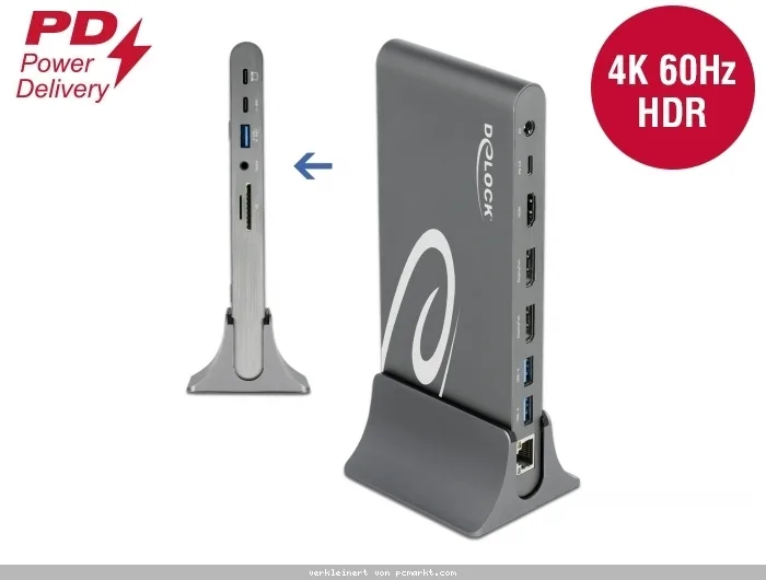 Delock USB Type-C™ DP 1.4 Dockingstation Triple 4K Display