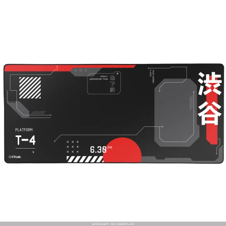 Trust Gaming GXT759 XXL rot/schwarz XXL Gaming-Mauspad mit vernähtem Rand für bequemes und stabiles Gaming