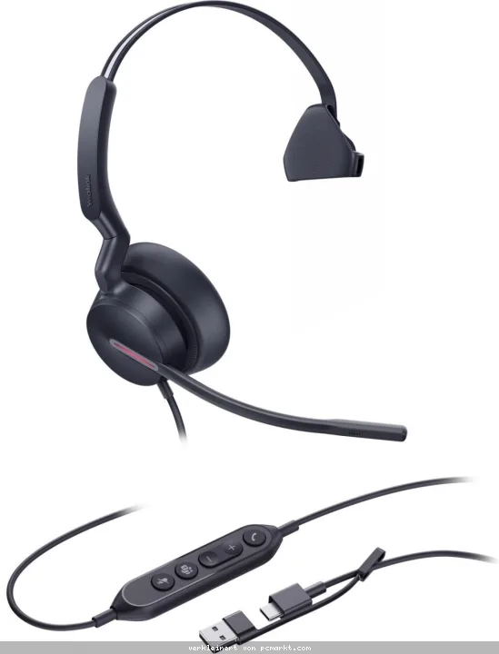 Yealink Headset UH46 Mono USB-C/A