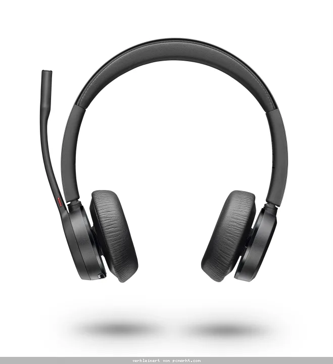 Poly Plantronics Voyager 4320 UC Bluetooth Headset, Binaural, Nano Dongle mit USB-A, Ladestation, MS zertifiziert