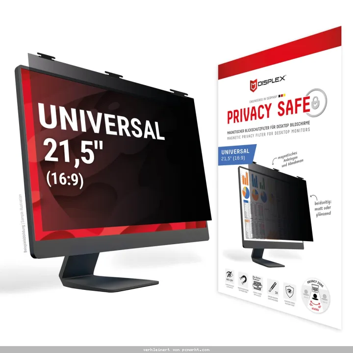 DISPLEX Privacy Blickschutzfilter Safe Desktop Uni 21,5" (16:9)