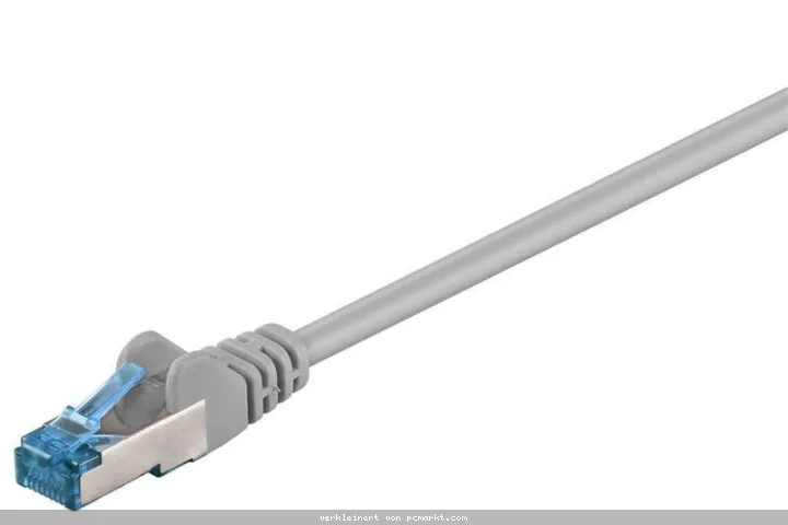 KAB Goobay CAT 6A Patchkabel, S/FTP (PiMF), Grau 3m