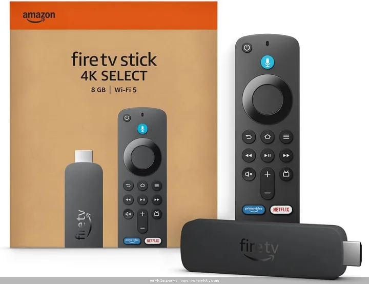 Amazon Fire TV Stick 4K Select beginne mit dem Streamen in 4K, Tausenden von Filmen und Serien sowie kostenlosem Live-TV