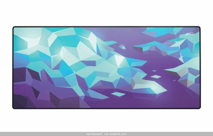 Cherry Xtrfy MOUSEPAD GP5 Gaming-Mauspad, Litus Blue Edition High-Speed-Stoffoberfläche, Rutschfest, Vernähte Kanten, Maschinenwaschbar