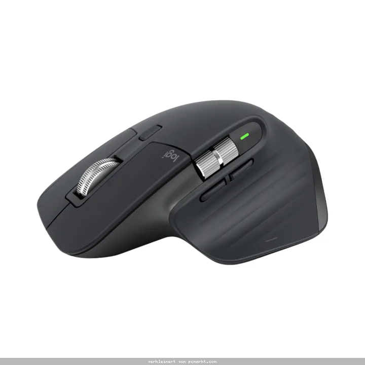 Logitech MX Master 3S, Wireless Bluetooth Maus Wiederaufladbarer Akku, Graphite