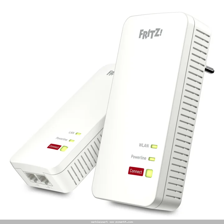 FRITZ!Powerline 1240 AX WLAN Set 2x Adapter (1240 AX + 1210), Stabile Verbindung über die Stromleitung