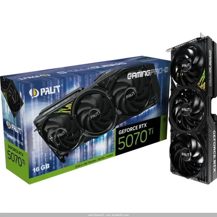 Palit GeForce RTX 5070 Ti GamingPro-S - 16GB GDDR7, HDMI, 3x DP