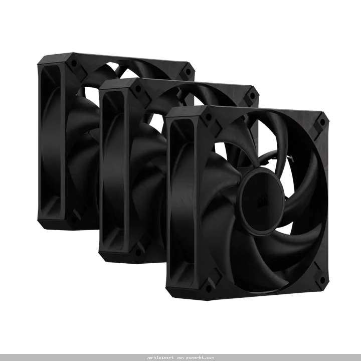 CORSAIR RS120 MAX schwarz 3er-Pack | 120mm Gehäuselüfter