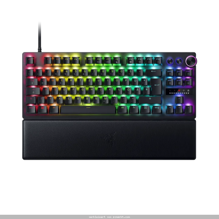 Razer Huntsman V3 Pro TKL Gaming Tastatur (analoge Switches) - E-Sport-Tastatur im Tenkeyless-Layout mit analogen optischen Switches (DE Layout)