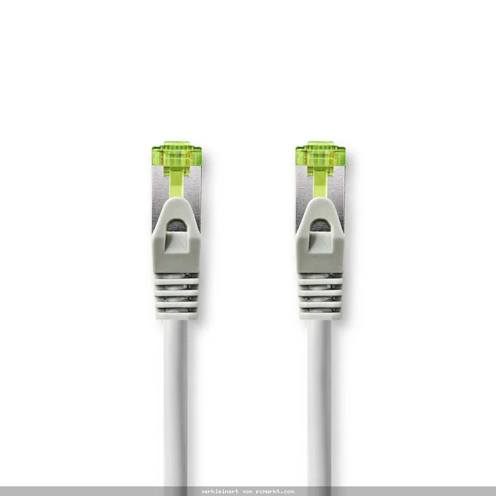 Nedis Cat 7 Kabel | S/FTP | RJ45 Stecker | RJ45 Stecker | 2.00 m 2.00 m | Rund | LSZH | Grau | Verpackung mit Sichtfenster