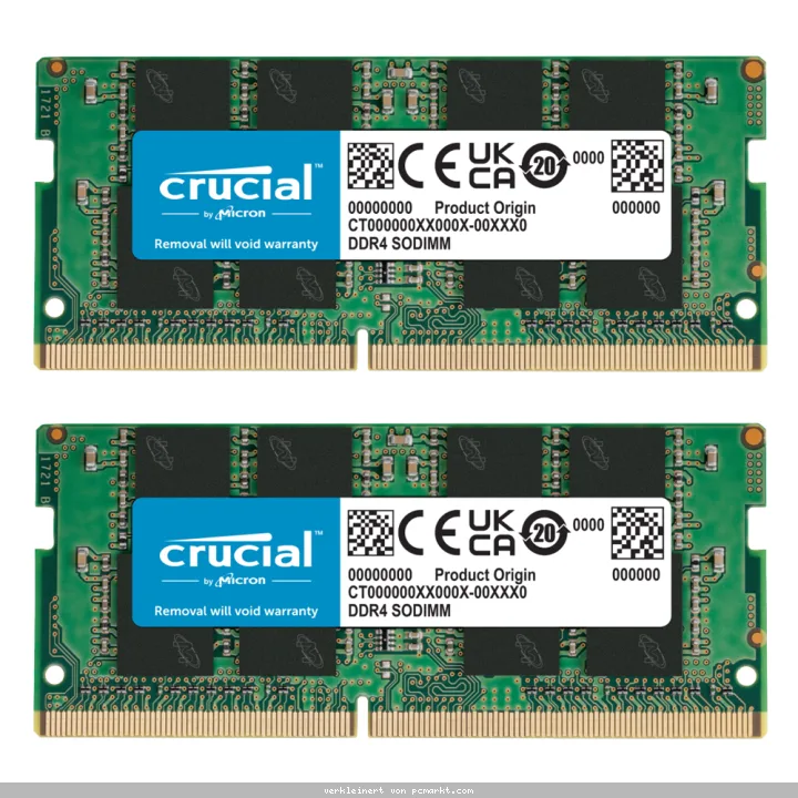 Crucial 16GB Kit (2x8GB) DDR4-3200 CL22 SO-DIMM