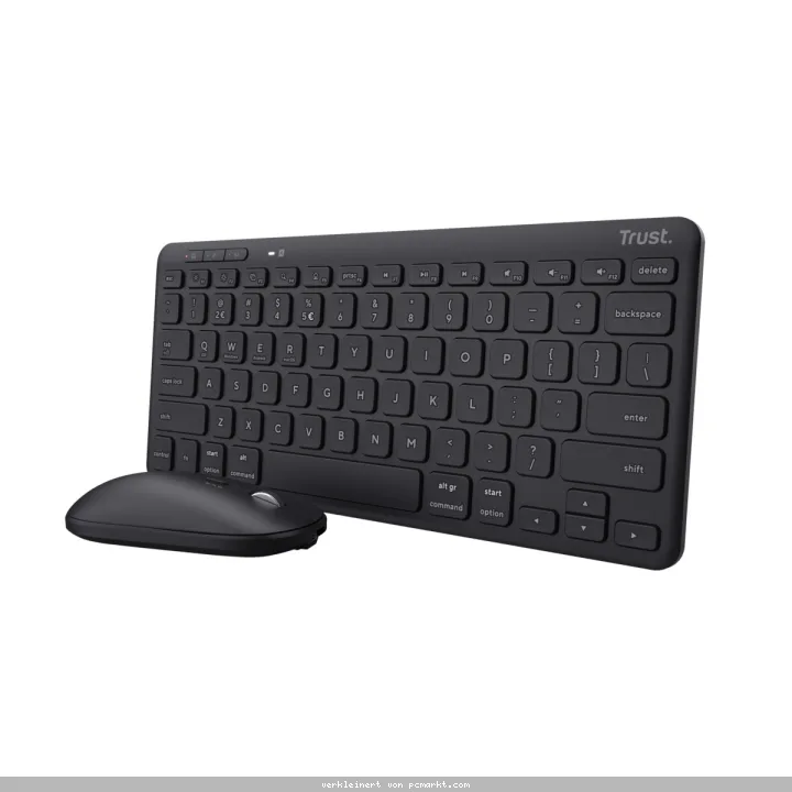 Trust LYRA kabelloses und komp.Multi-Device Tastatur & Maus Set mit Bluetooth & USB-Empfänger
