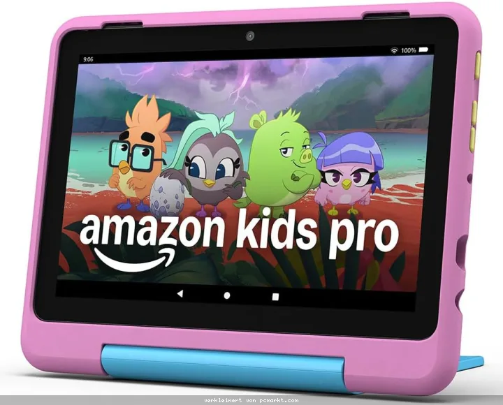 Amazon Fire HD 8 Kids Pro-Tablet (2024), Löwen-Design von 6 bis 12 Jahren, 13 Stunden Akkulaufzeit, kindgerechte Hülle, 8-Zoll-HD-Display, 32GB