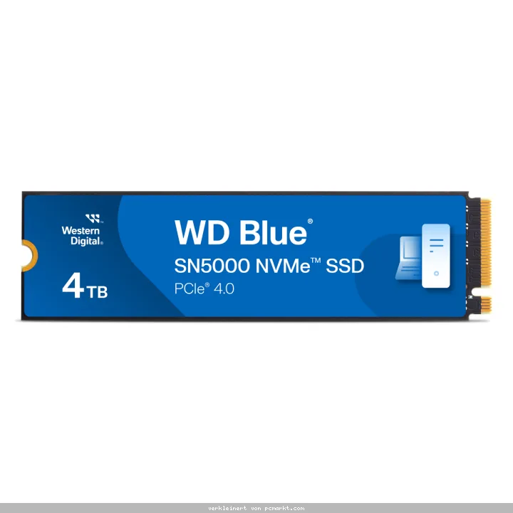 WD Blue SN5000 SSD 4TB M.2 PCIe Gen4 NVMe Internes Solid-State-Module