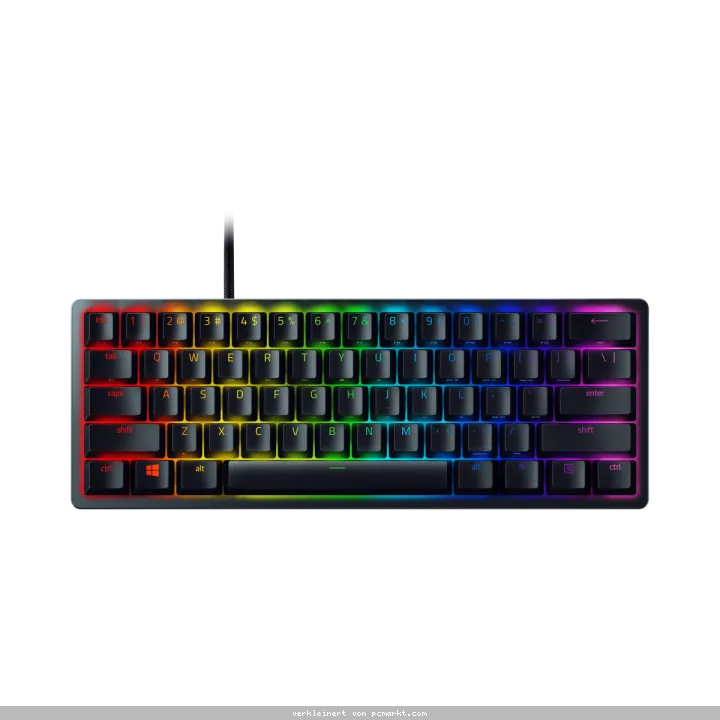 Razer Huntsman Mini mechanische Gaming Tastatur Purple Switch, QWERTZ-Layout