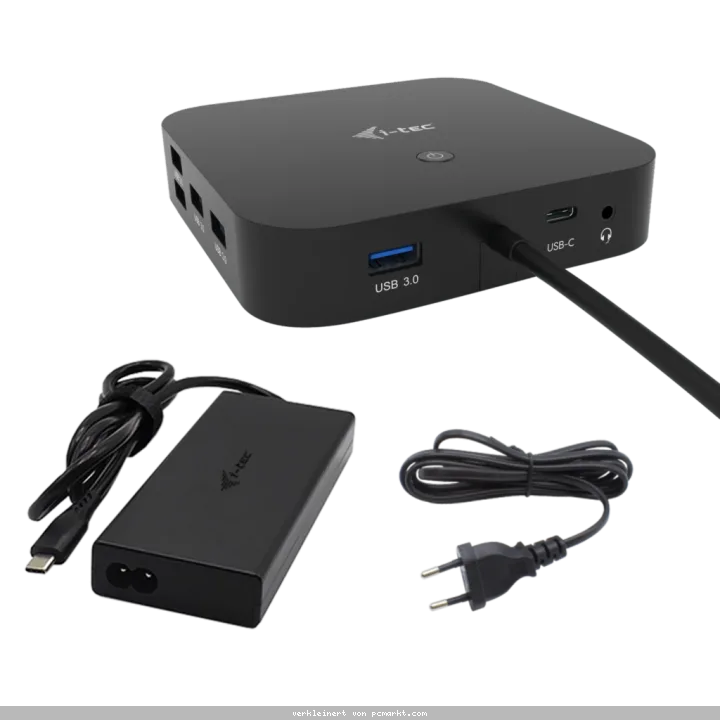 i-tec USB-C HDMI Dual DP Docking Station mit Power Delivery 100 W + i-tec Universal Charger 100 W