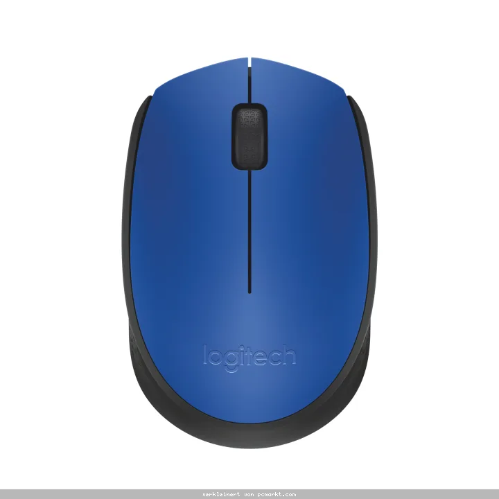 Logitech M171 kabellose, komfortable optische Maus, blau mit langer Lebensdauer, für Links- und Rechtshänder
