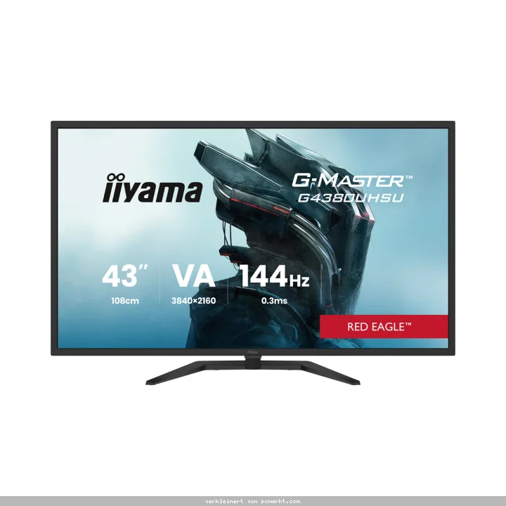 Iiyama G4380UHSU-B2 Gaming Monitor 42.5? 4K UHD VA, 144 Hz, 0.3 ms MPRT, USB-Hub, USB-C, Adaptiv Sync