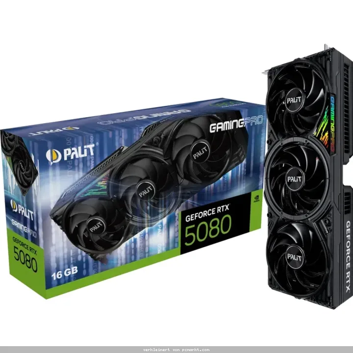 Palit GeForce RTX 5080 GamingPro V1 - 16GB GDDR7, HDMI, 3x DP
