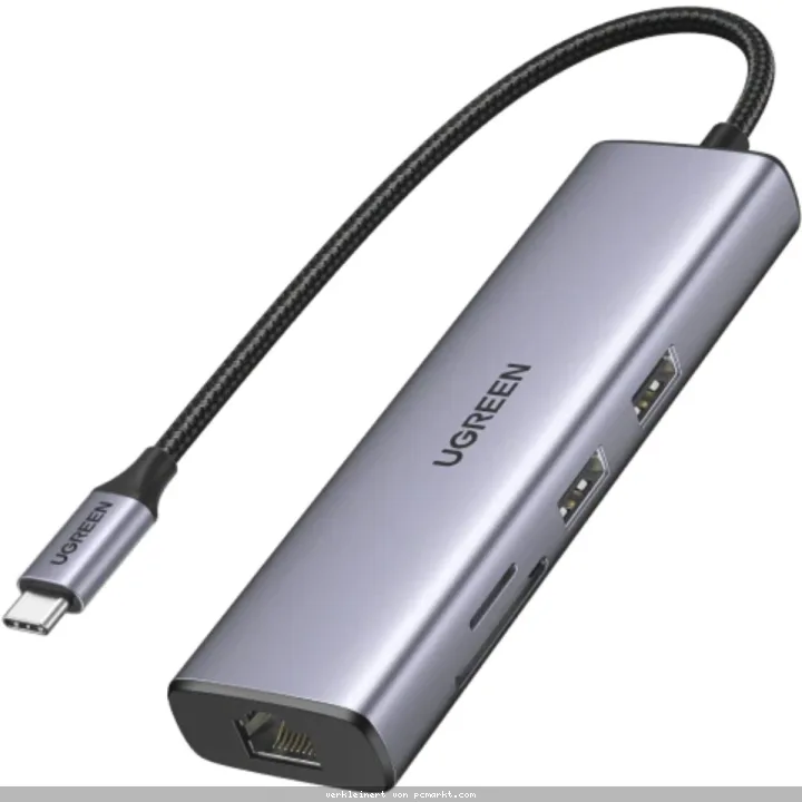 UGREEN USB-C zu 2*USB3.0+HDMI+RJ 45+SD&TF +PD port Hub